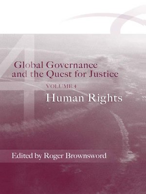cover image of Global Governance and the Quest for Justice, Volume IV
